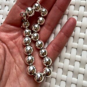 Tiffany & Co. Hardware Ball Bracelet in Sterling Good Used Condition